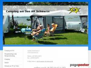 Camping am See Alt Schwerin