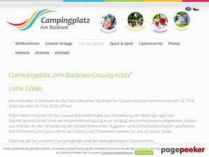 Campingplatz „Am Badesee Coswig-Kötitz“